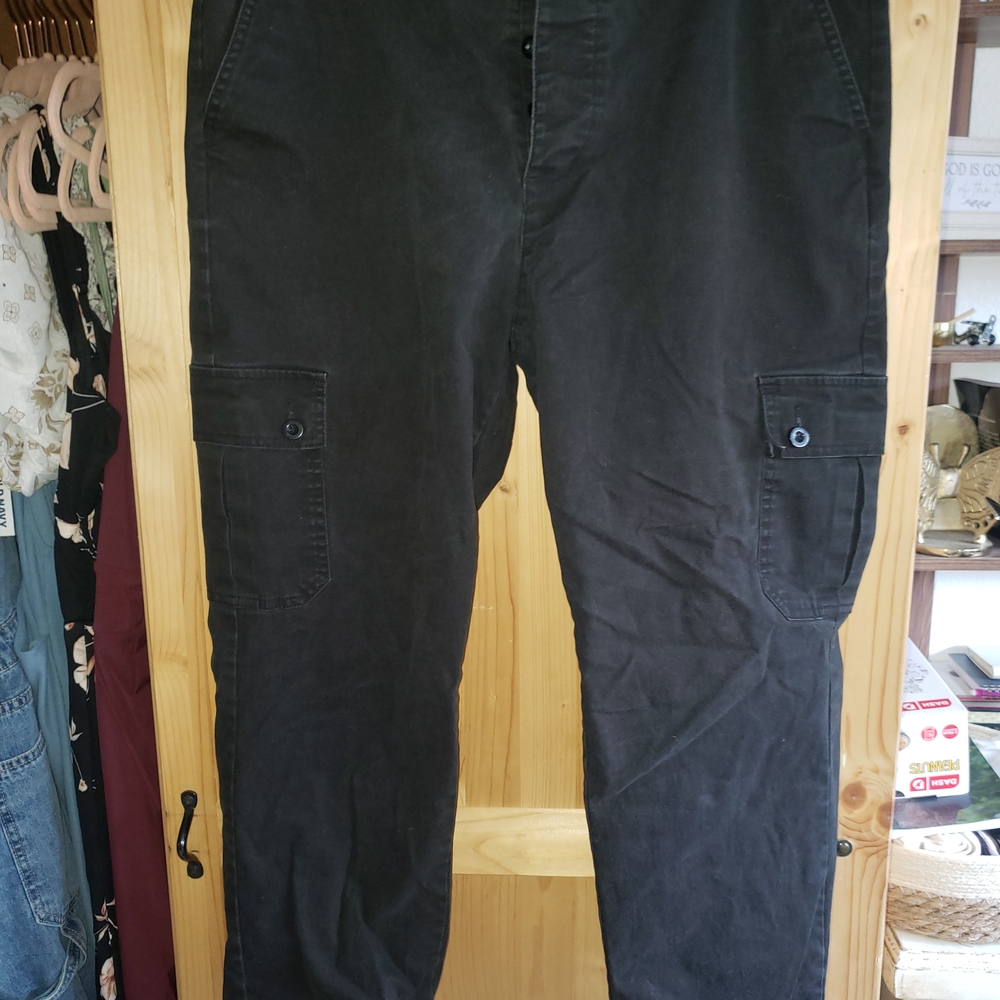 Men's Classic Black Cargo Pants